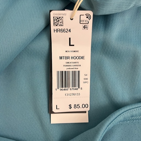 Adidas Running Carrera Sweatshirt with a Hood Size L - Picture 11 of 17